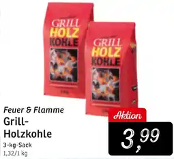 KONSUM Feuer & Flamme Grill Holzkohle Angebot