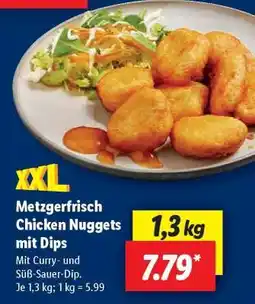 Lidl Metzgerfrisch Chicken Nuggets mit Dips Angebot