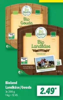 Lidl Bioland Landkäse/Gouda Angebot