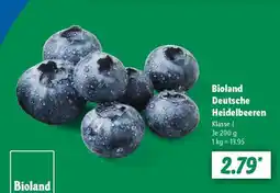 Lidl Bioland Deutsche Heidelbeeren Angebot