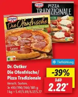 Lidl Dr. Oetker „Die Ofenfrische“/ Pizza Tradizionale Angebot