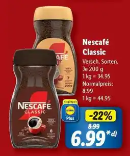 Lidl Nescafé Classic Angebot