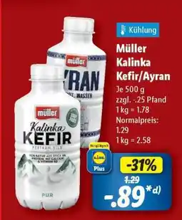 Lidl Müller Kalinka Kefir / Ayran Angebot
