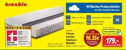 Lidl breckle 7-Zonen Taschenfederkern-Matratze Angebot