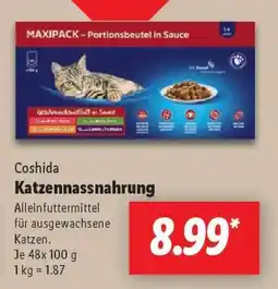 Lidl Coshida Katzennassnahrung Angebot