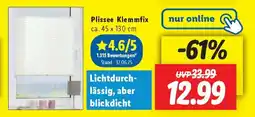 Lidl Plissee Klemmfix Angebot