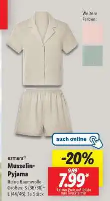 Lidl esmara Musselin-Pyjama Angebot