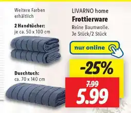 Lidl LIVARNO home Frottierware Angebot