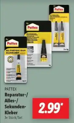 Lidl PATTEX Reparatur-/ Alles-/ Sekunden-Kleber Angebot