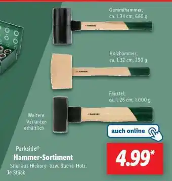 Lidl PARKSIDE Hammer-Sortiment Angebot