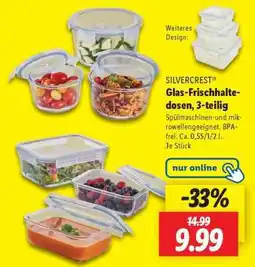 Lidl SILVERCREST Glas-Frischhaltedosen, 3-teilig Angebot