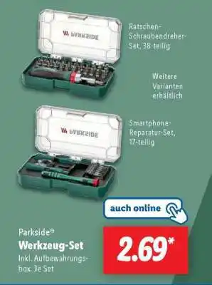 Lidl Parkside Werkzeug-Set Angebot