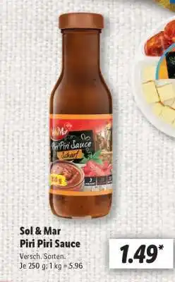 Lidl Sol & Mar Piri Piri Sauce Angebot