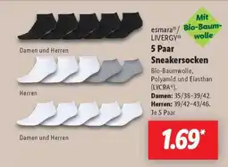 Lidl esmara /LIVERGY 5 Paar Sneakersocken Angebot