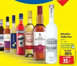 Lidl Belvedere Vodka Pure Angebot