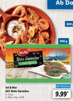 Lidl Sol & Mar ASC Rohe Garnelen Angebot