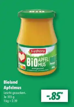 Lidl Bioland Apfelmus Angebot