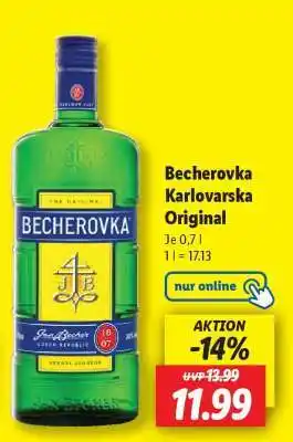Lidl Becherovka Karlovarska Original Angebot