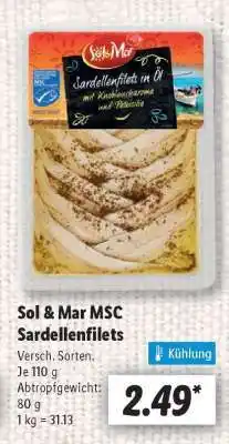 Lidl Sol & Mar MSC Sardellenfilets Angebot
