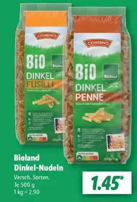 Lidl Bioland Dinkel- Nudeln Angebot