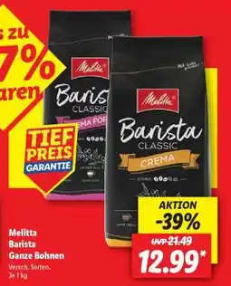 Lidl Melitta Barista Ganze Bohnen Angebot