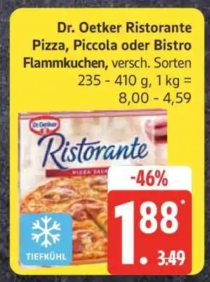 Edeka Dr. Oetker Ristorante Pizza, Piccola oder Bistro Flammkuchen Angebot