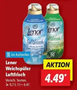 Lidl Lenor Weichspüler Luftfrisch Angebot