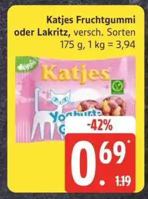Edeka Katjes Fruchtgummi oder Lakritz Angebot
