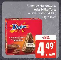Edeka Almondy Mandeltorte oder Milka Torte Angebot