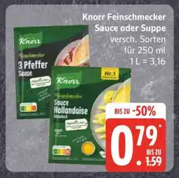 Edeka Knorr Feinschmecker Sauce oder Suppe Angebot