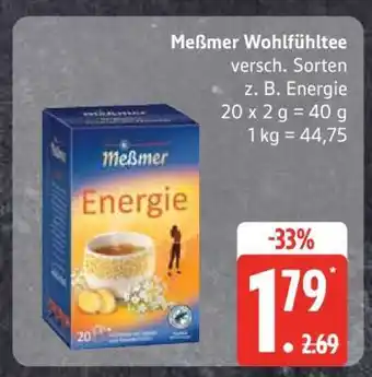 Edeka Meßmer Wohlfühltee Angebot