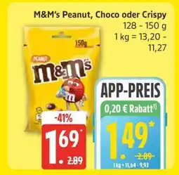 Edeka M&M's Peanut, Choco oder Crispy Angebot