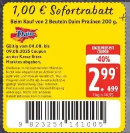 Edeka Daim Pralinen 200 g Angebot