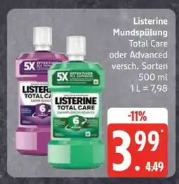 Edeka LISTERINE Mundspülung Angebot