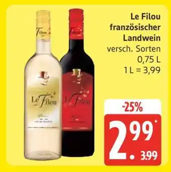 Edeka Le Filou französischer Landwein Angebot