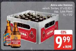 Edeka Astra oder Holsten Angebot