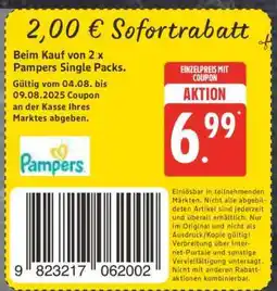 Edeka Pampers Single Packs Angebot