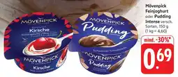 Edeka Mövenpick Feinjoghurt oder Pudding intense Angebot