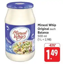 Edeka Miracel Whip Original auch Balance Angebot