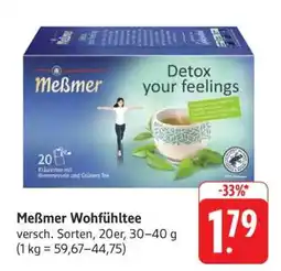 Edeka Meßmer Wohlfühltee Angebot