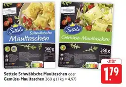 Edeka Settele Schwäbische Maultaschen oder Gemüse-Maultaschen Angebot