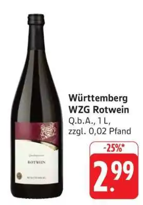 Edeka Württemberg WZG Rotwein Angebot