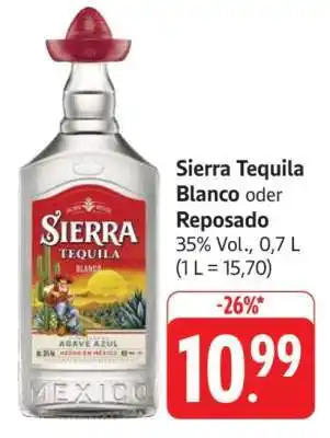 Edeka Sierra Tequila Blanco oder Reposado Angebot