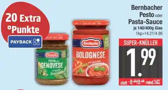 Edeka Bernbacher Pesto oder Pasta-Sauce Angebot