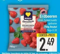 Edeka Erdbeeren ohne Zuckerzusatz gefroren Angebot