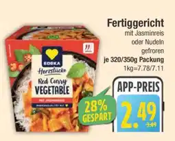 Edeka Fertiggericht mit Jasminreis oder Nudeln gefroren Angebot