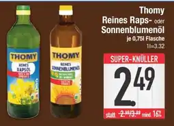 Edeka Thomy Reines Raps- oder Sonnenblumenöl Angebot