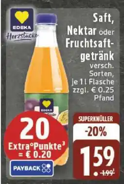Edeka Saft, Nektar oder Fruchtsaftgetränk Angebot