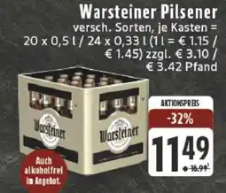 Edeka Warsteiner Pilsener Angebot