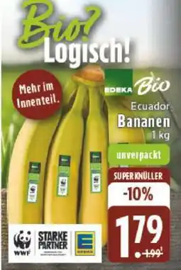 Edeka EDEKA Bio Ecuador Bananen 1 kg Angebot